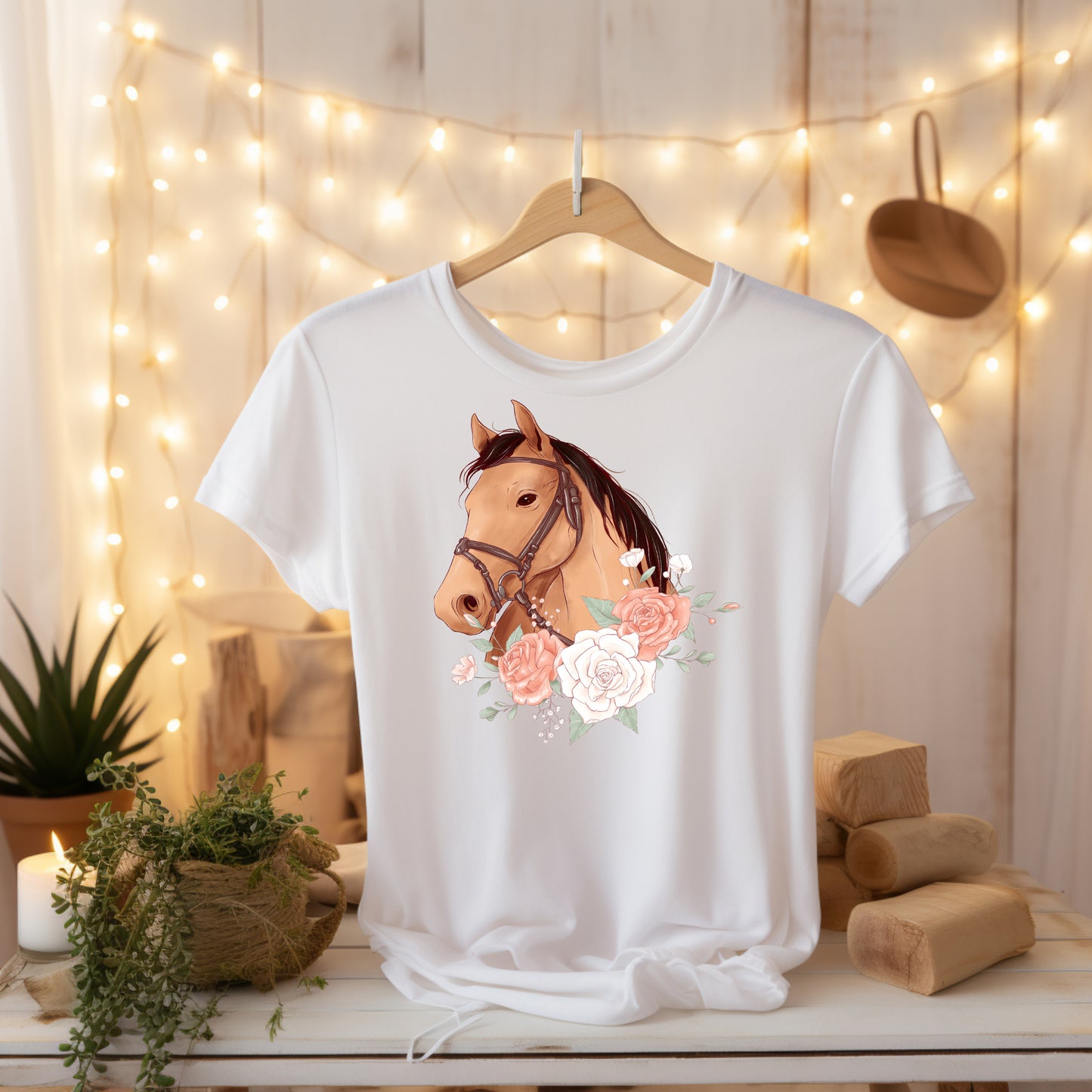 Damen T-Shirt Pferdeliebe