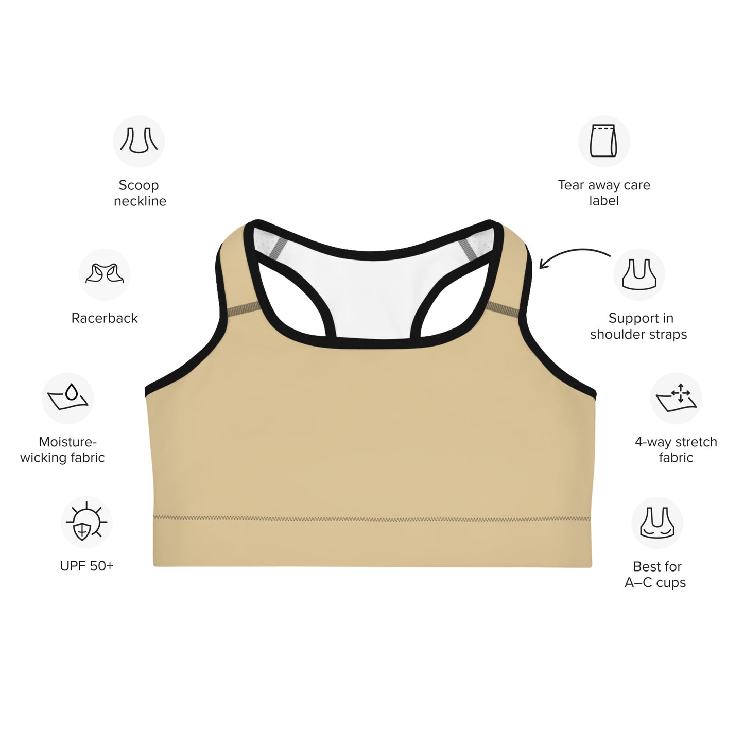 Sport-BH beige