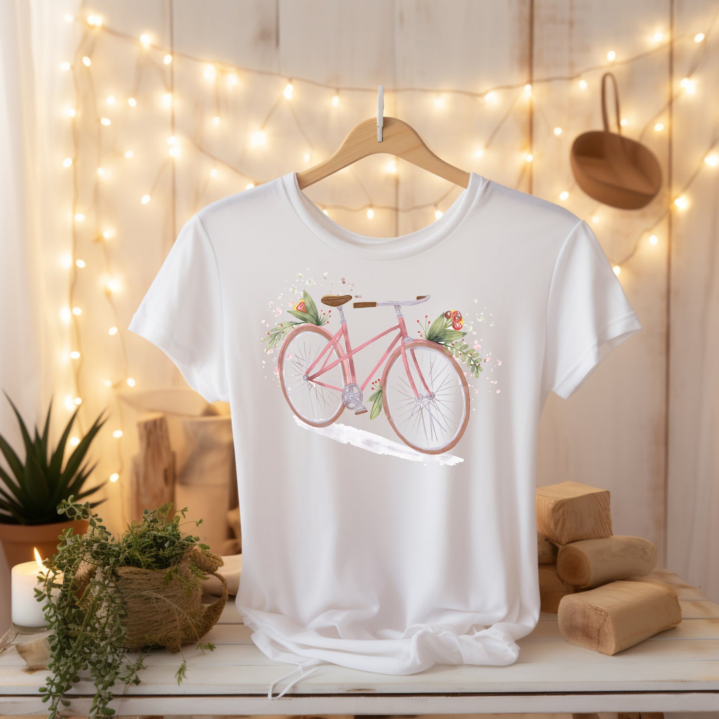 Damen T-Shirt Fahrrad