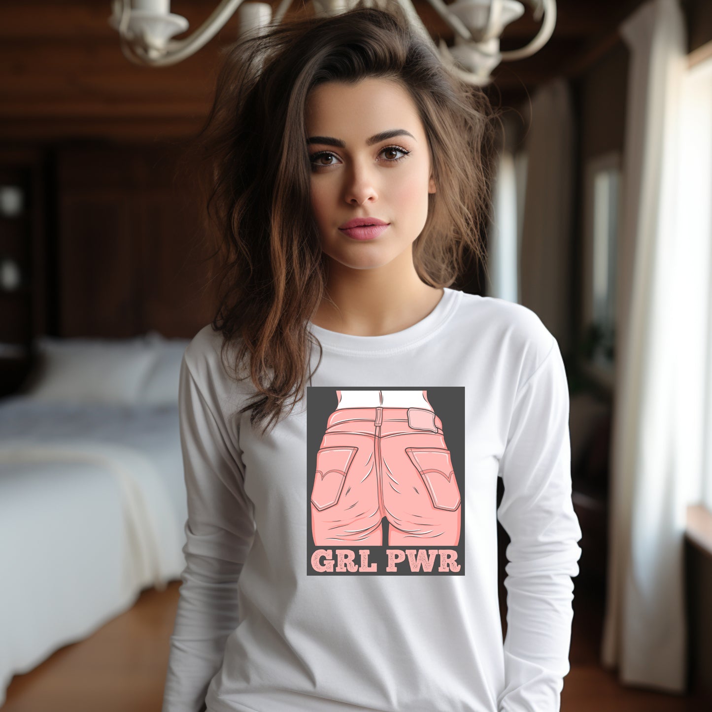 Damen Longsleeve girl power
