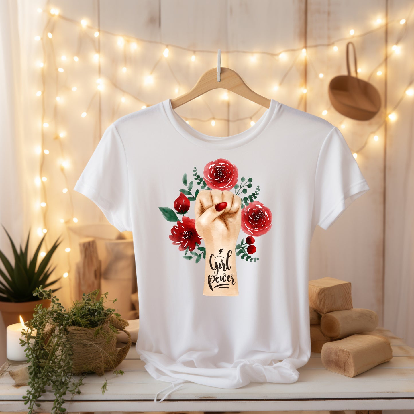 Damen T-Shirt girl power