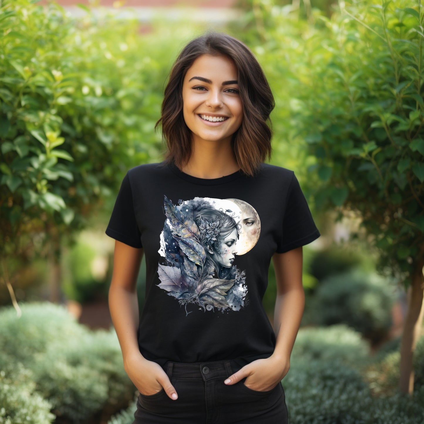 Frauen T-Shirt Mondfee Motiv #5