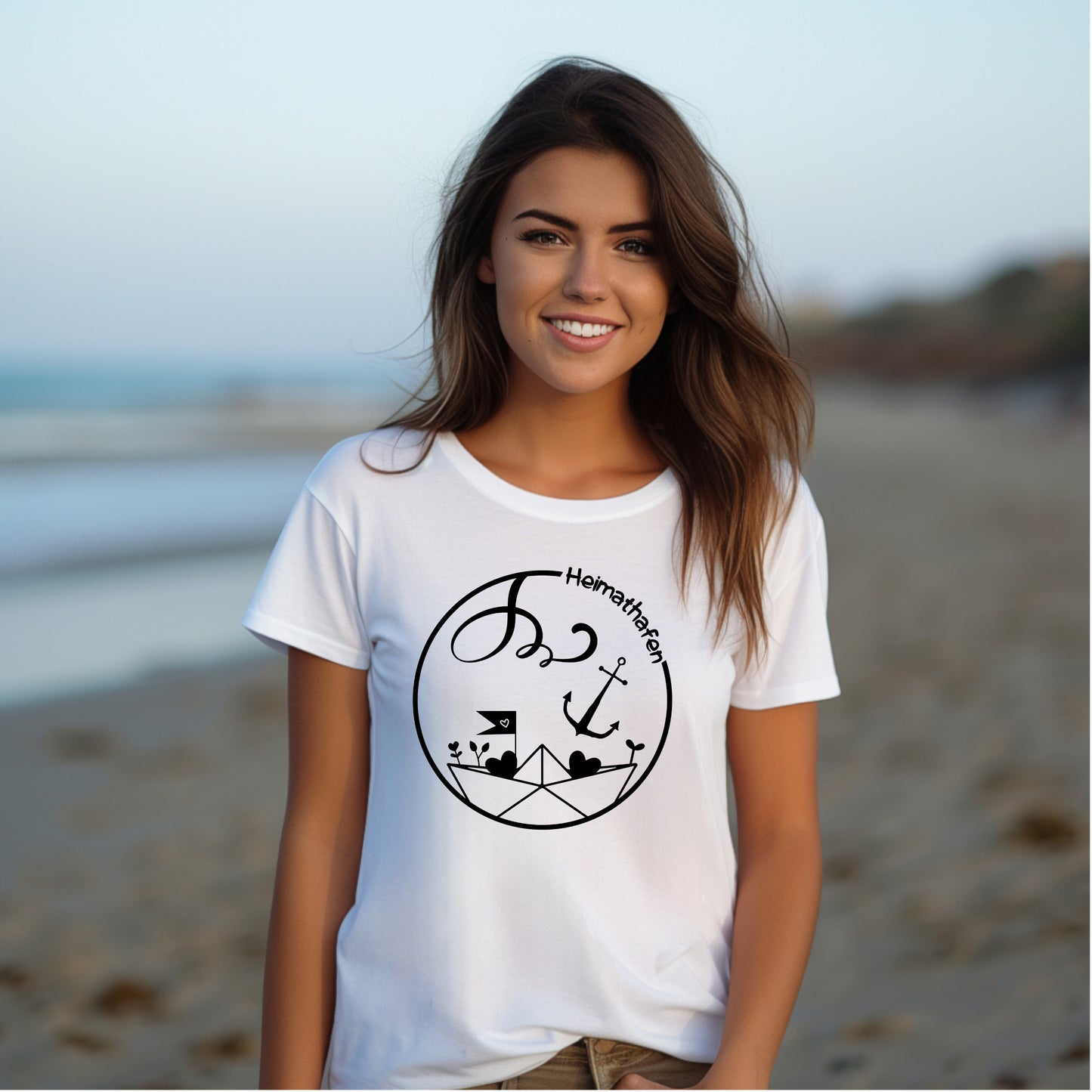 Frauen T-Shirt Heimathafen