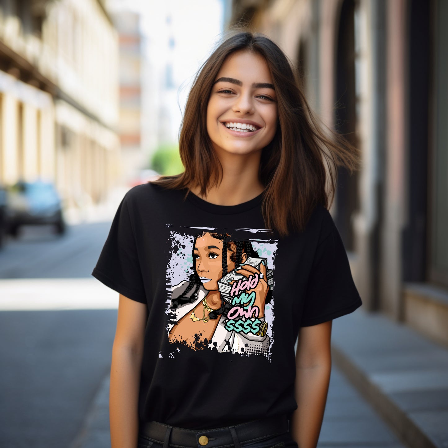 Damen T-Shirt hold my own