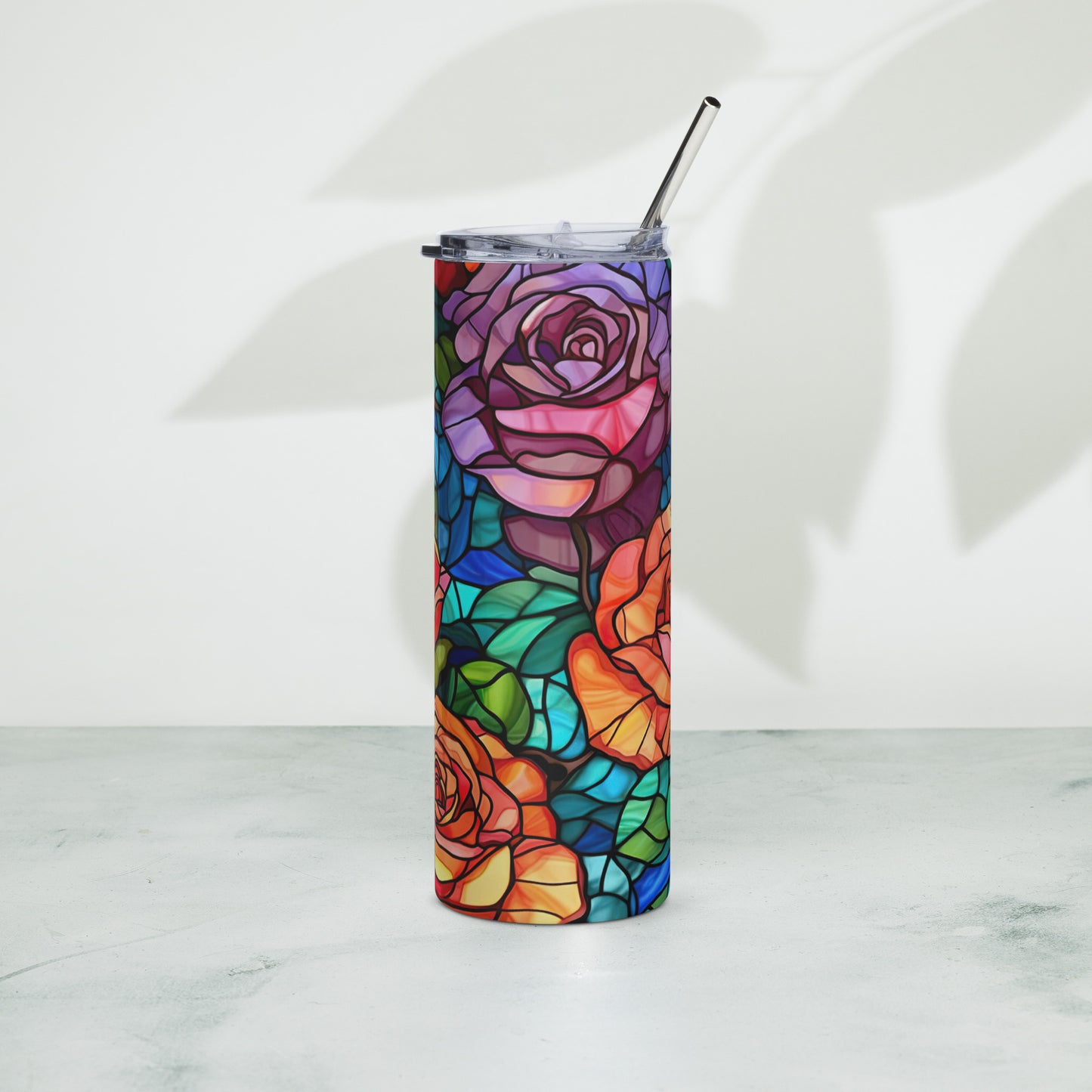 Edelstahlbecher Rosen