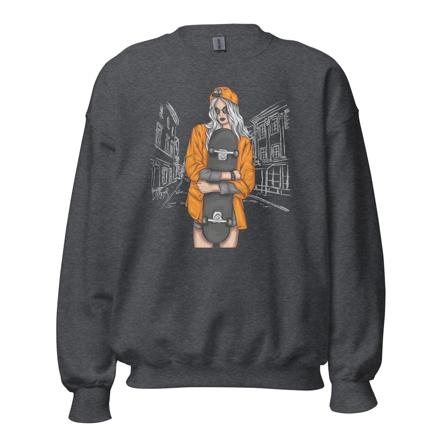 Damen Pullover skater girl