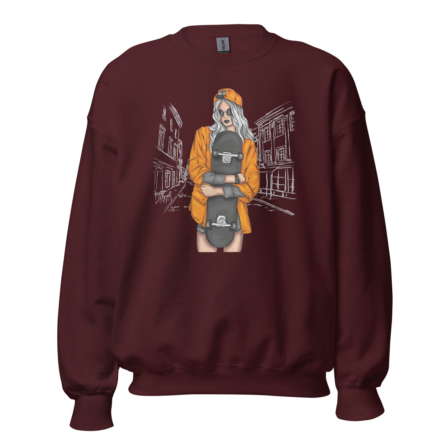 Damen Pullover skater girl