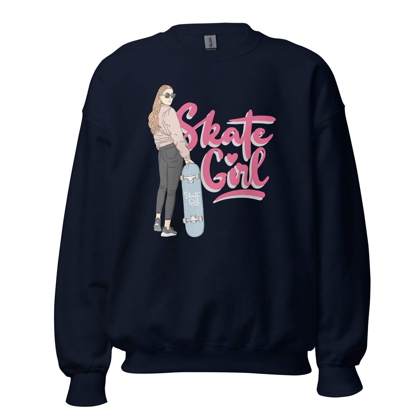 Frauen Pullover Skate girl