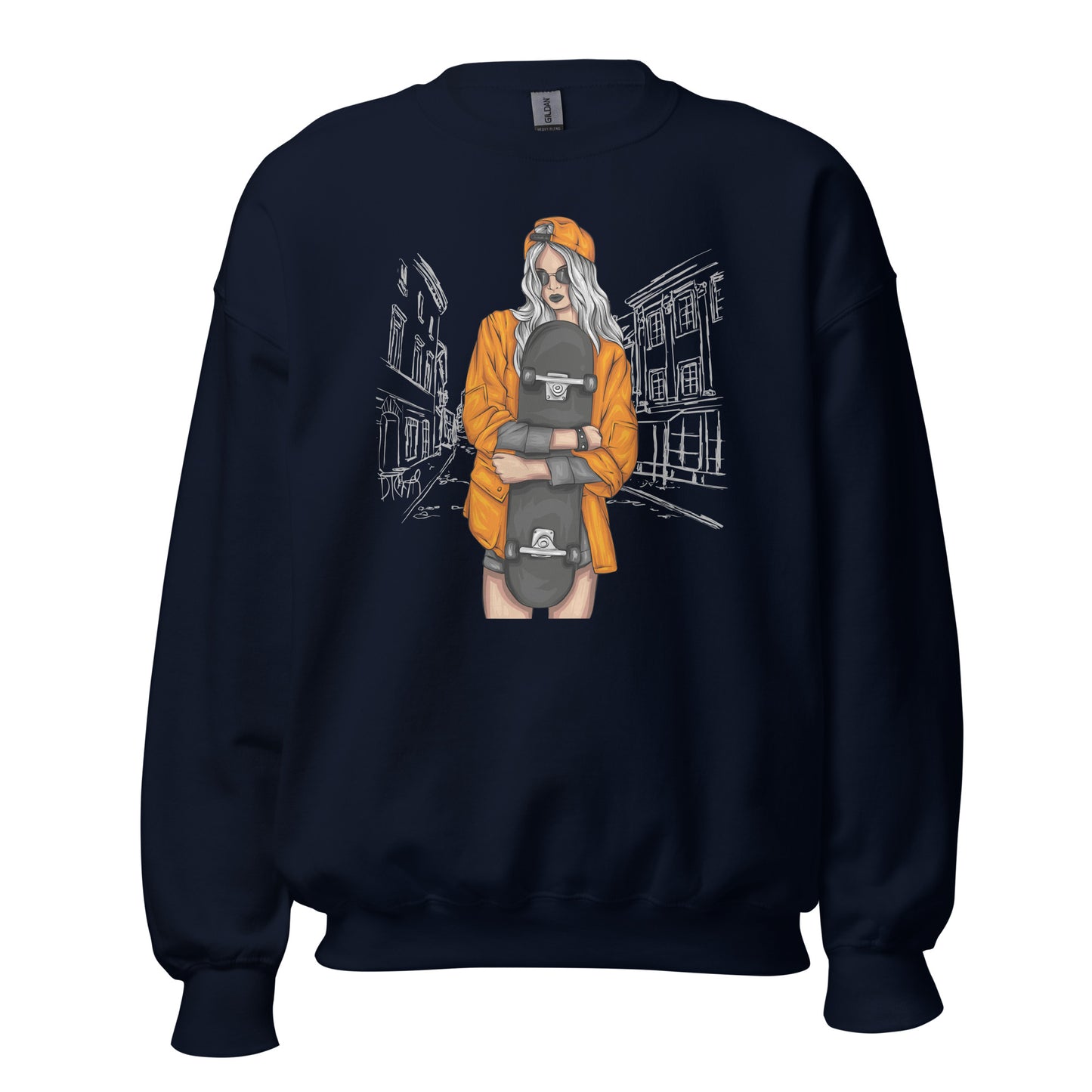 Damen Pullover skater girl
