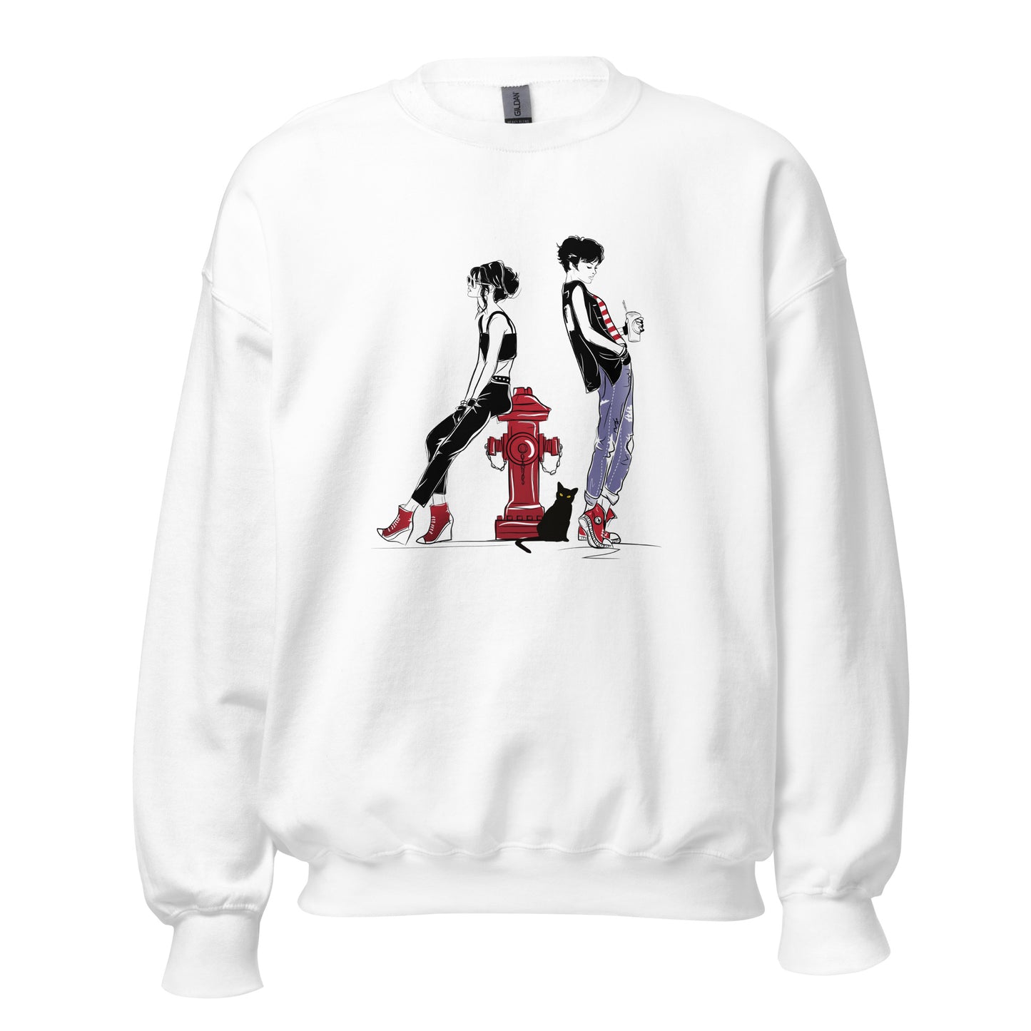 Frauen Pullover Junge trifft Mädchen