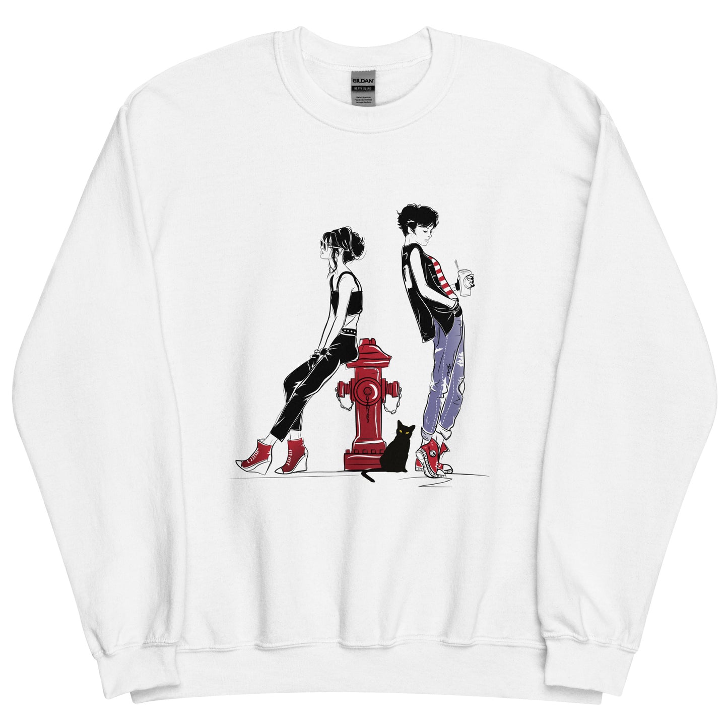Frauen Pullover Junge trifft Mädchen