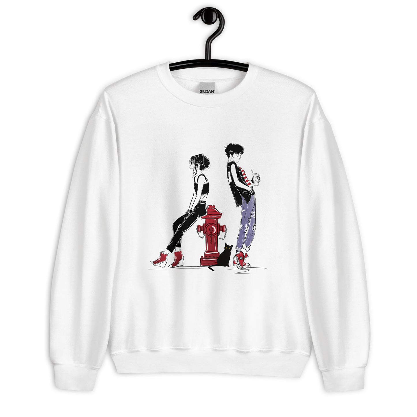 Frauen Pullover Junge trifft Mädchen