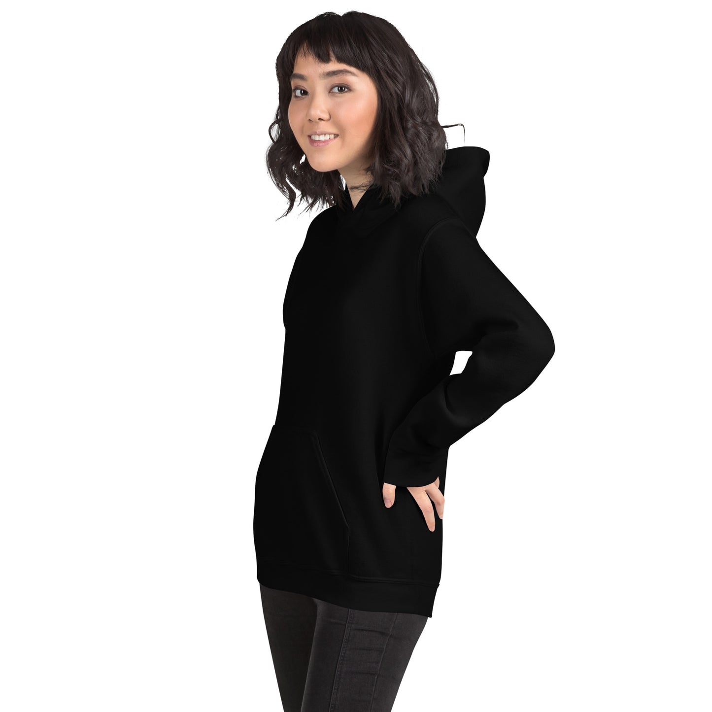 Damen Kaputzenpullover Backprint / Rückenprint Rosen