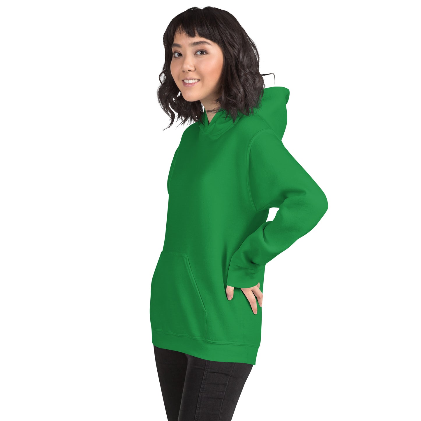 Damen Kaputzenpullover Backprint / Rückenprint Rosen