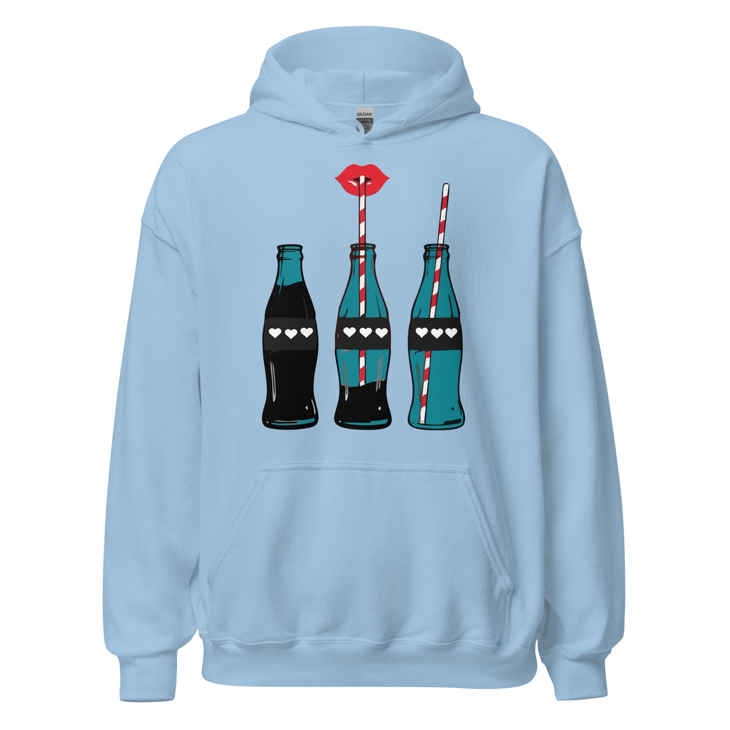 Damen Kaputzenpullover Cola