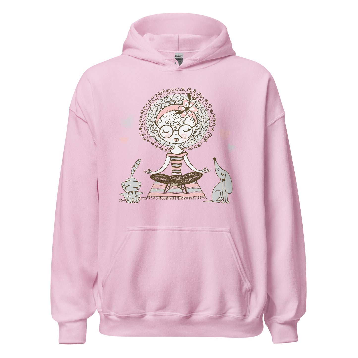 Damen Kapuzenpullover Namaste