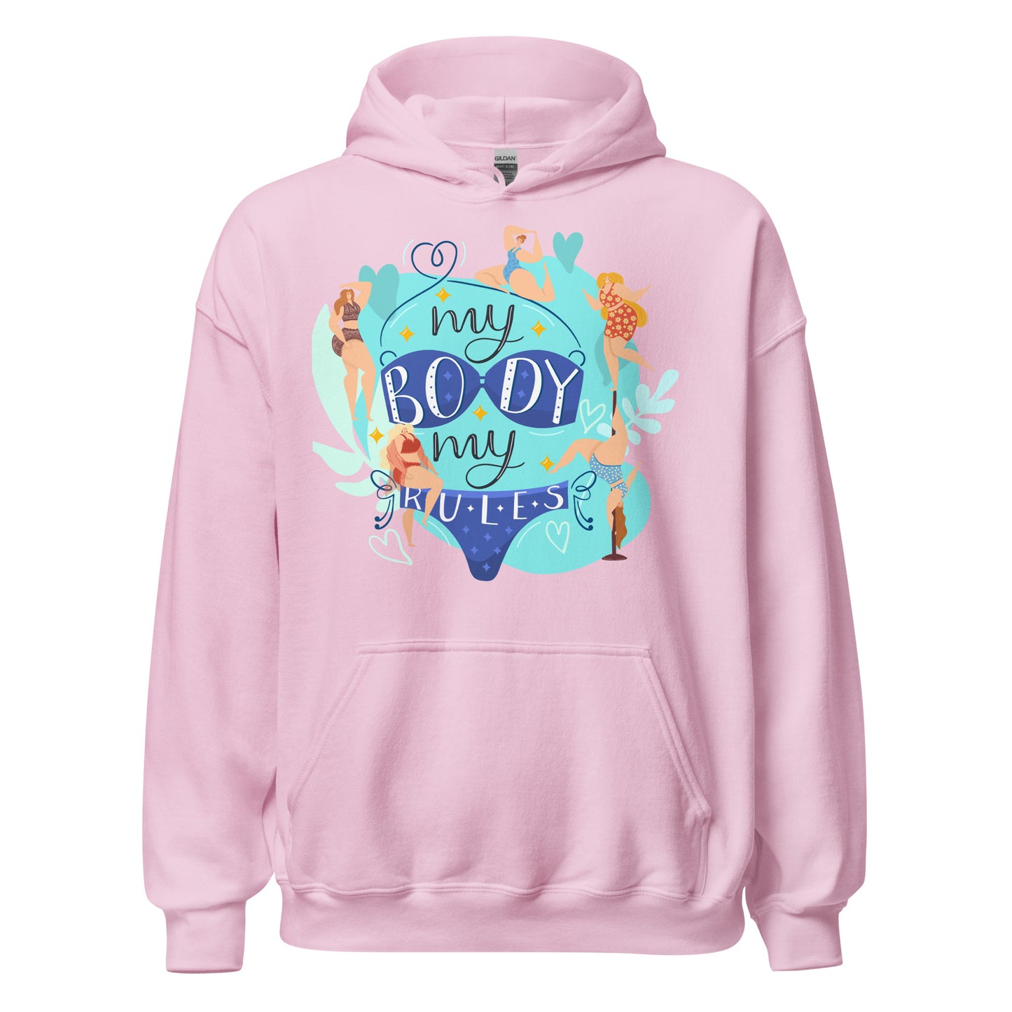 Damen Kapuzenpullover my body my rules