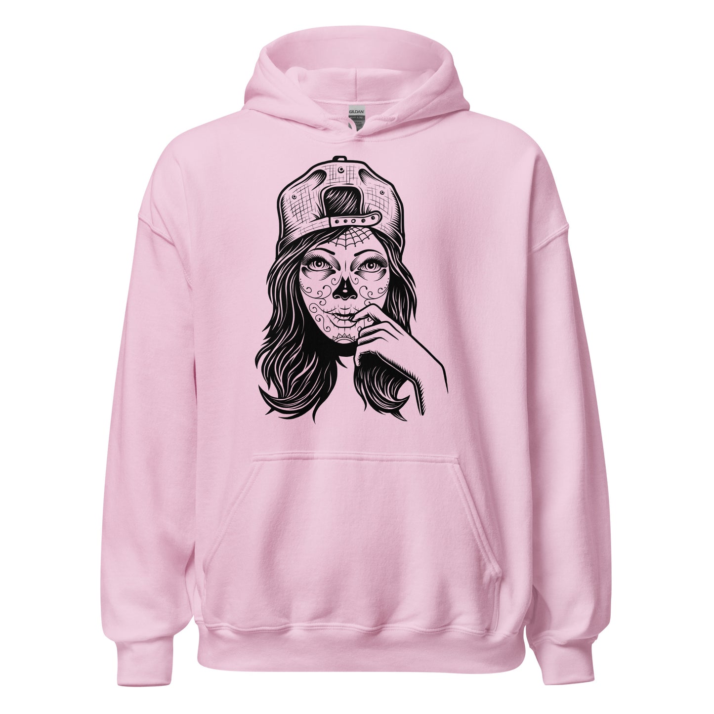 Damen Kapuzenpullover day of the dead festival