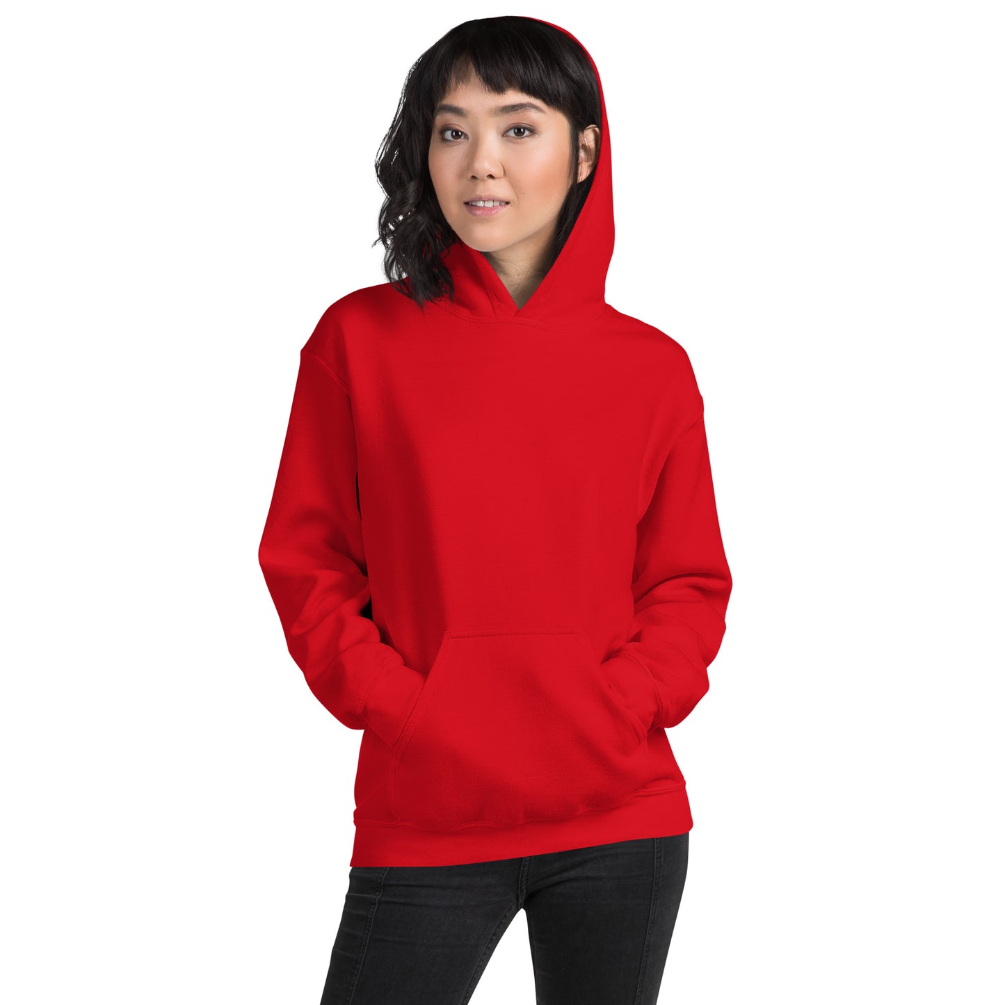 Damen Kaputzenpullover Backprint / Rückenprint Feder
