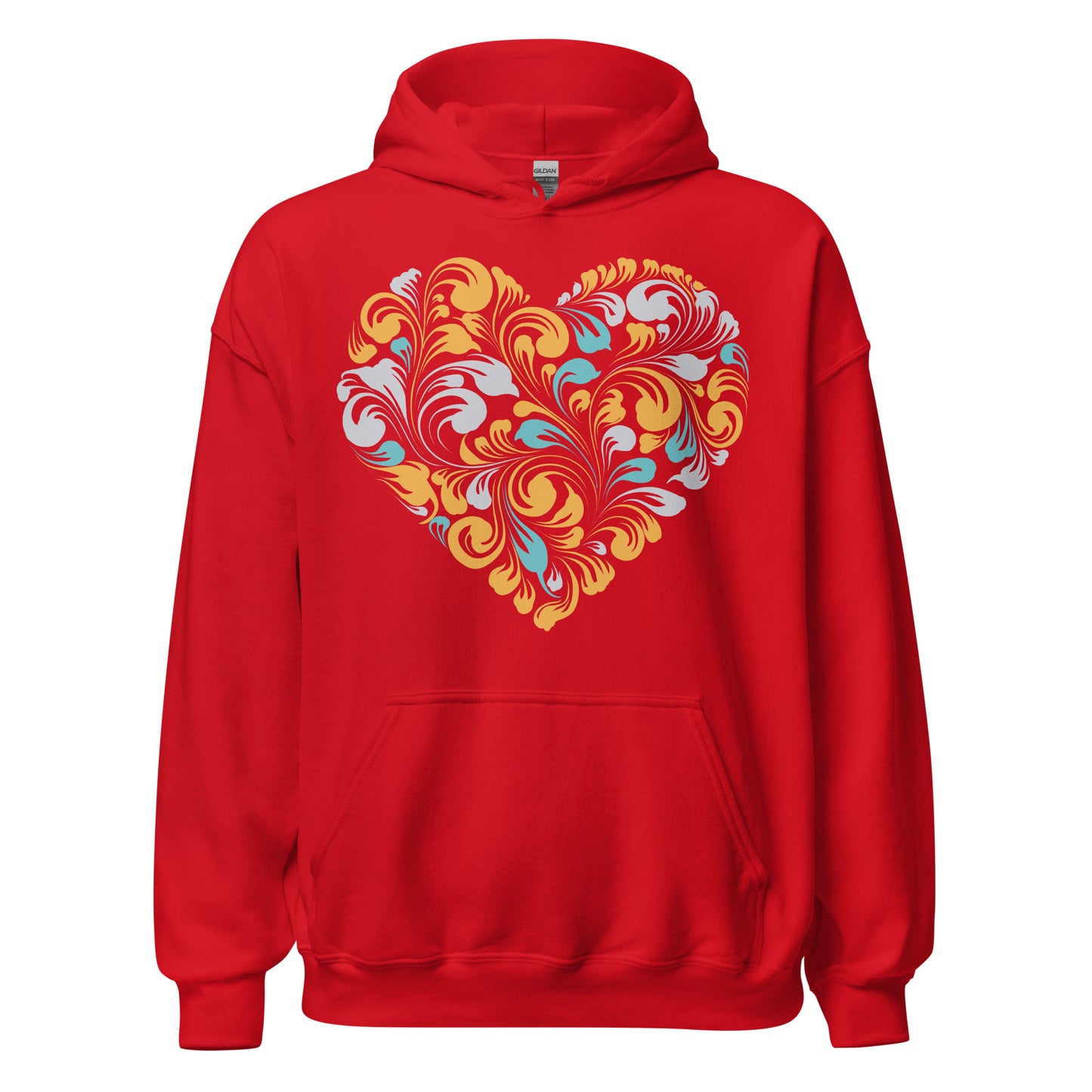 Damen Kapuzenpullover Herz