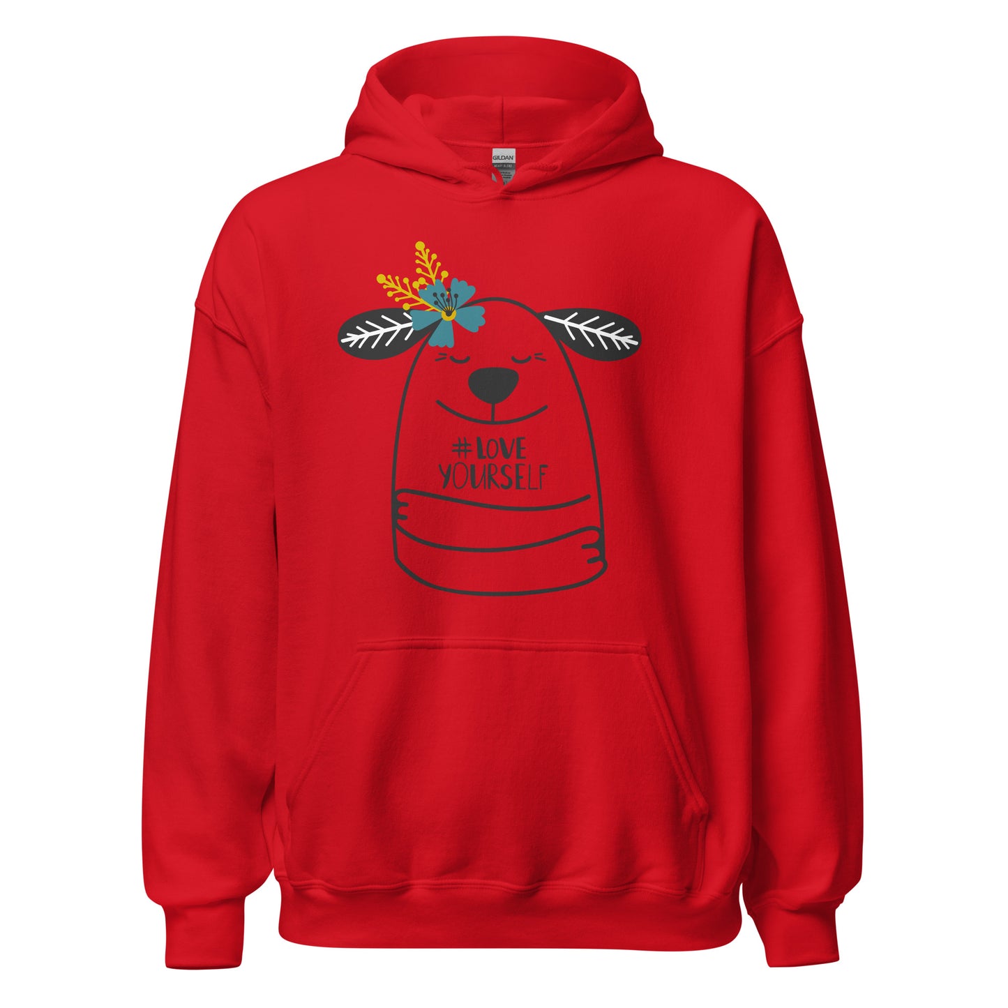Damen Kapuzenpullover love yourself