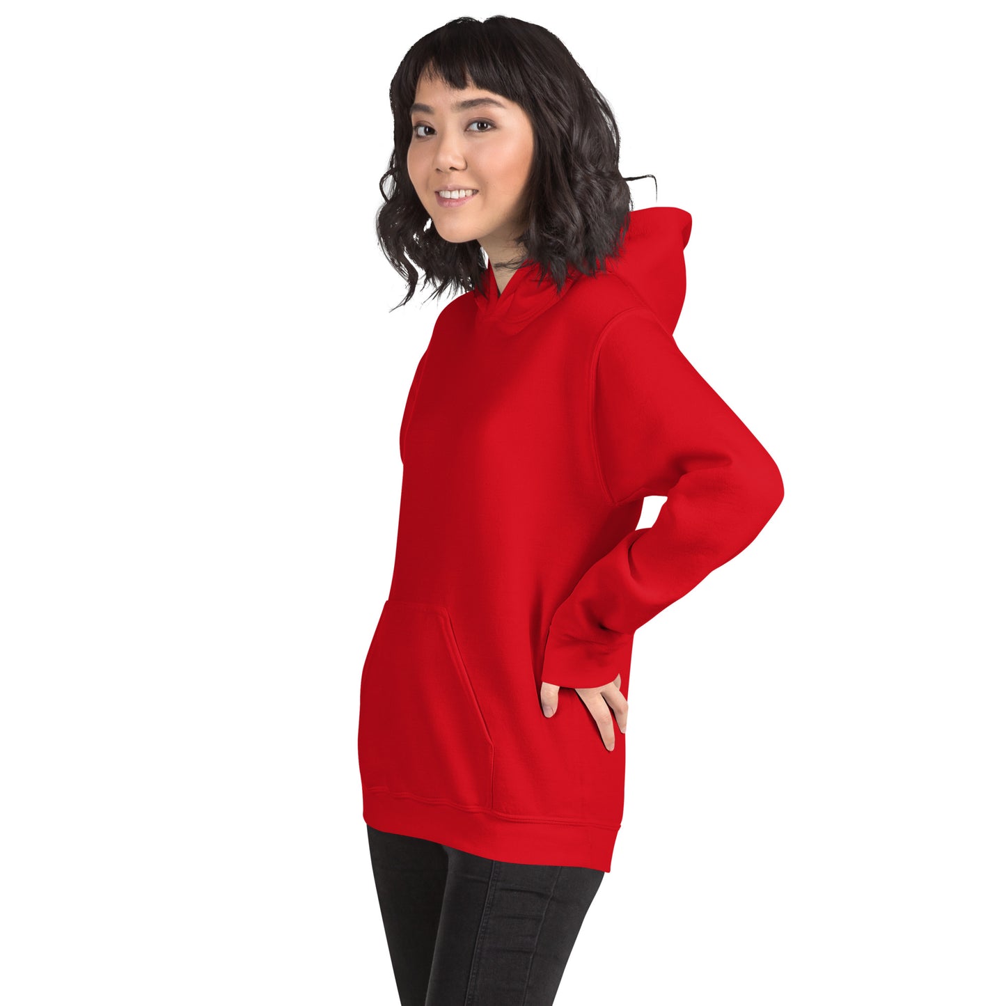 Damen Kaputzenpullover Backprint / Rückenprint Rosen