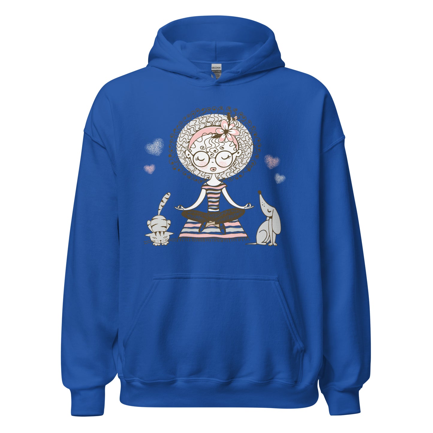 Damen Kapuzenpullover Namaste