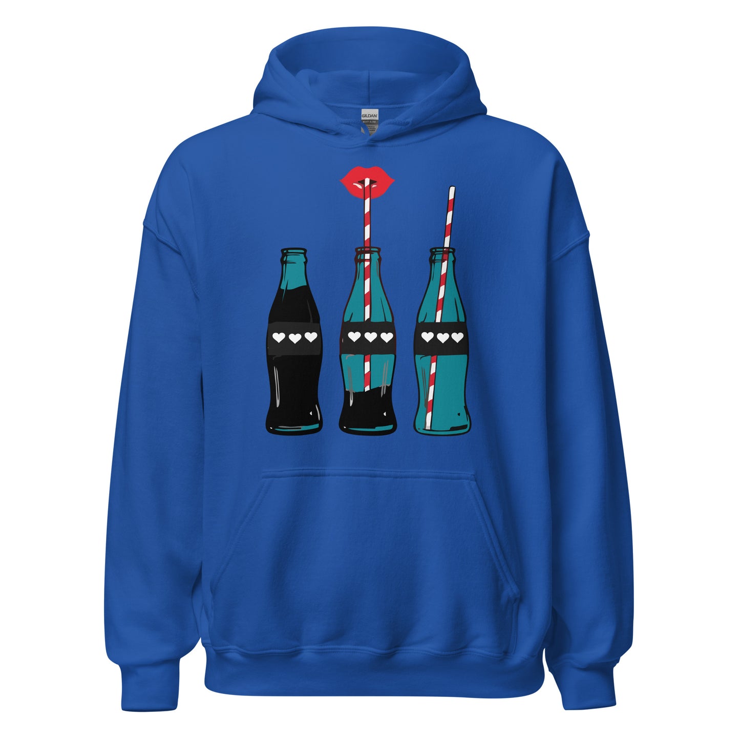 Damen Kaputzenpullover Cola