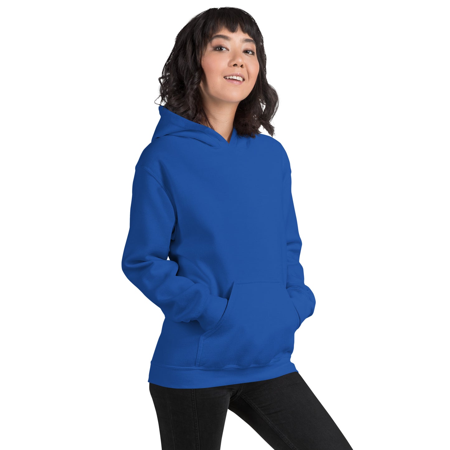 Damen Kaputzenpullover Backprint / Rückenprint Rosen