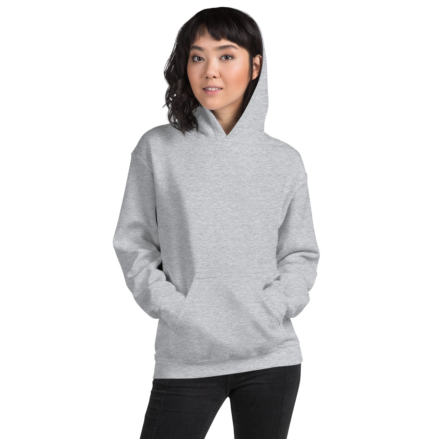 Damen Kaputzenpullover Backprint / Rückenprint Feder