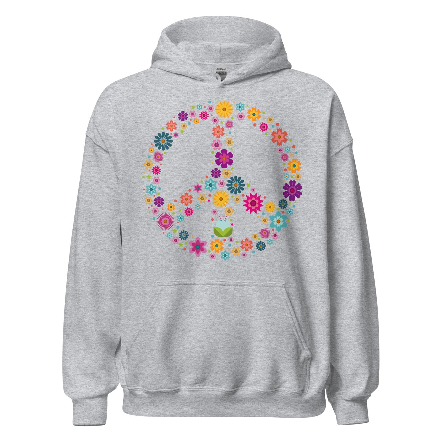 Damen Kapuzenpullover Peace