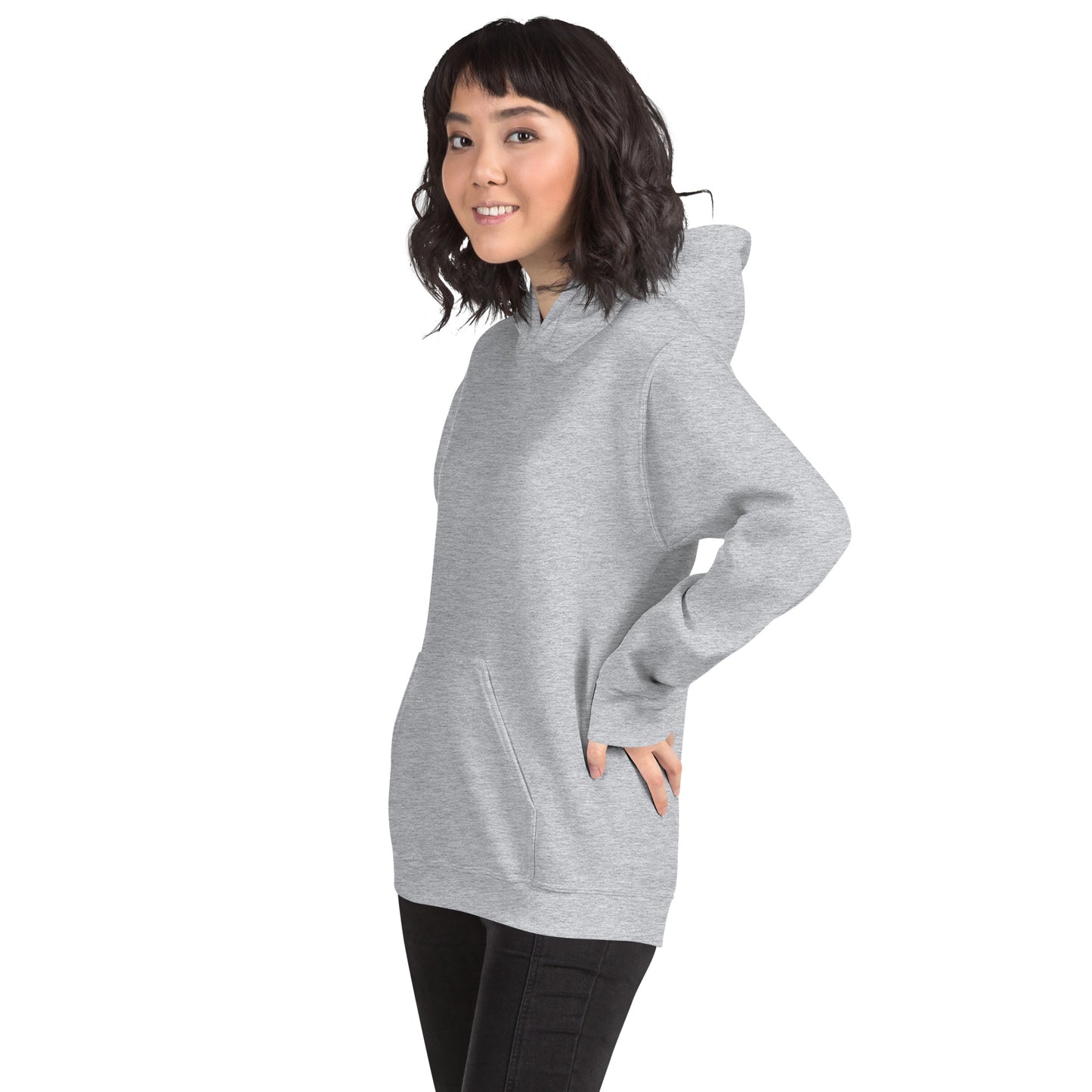 Damen Kaputzenpullover Backprint / Rückenprint Feder