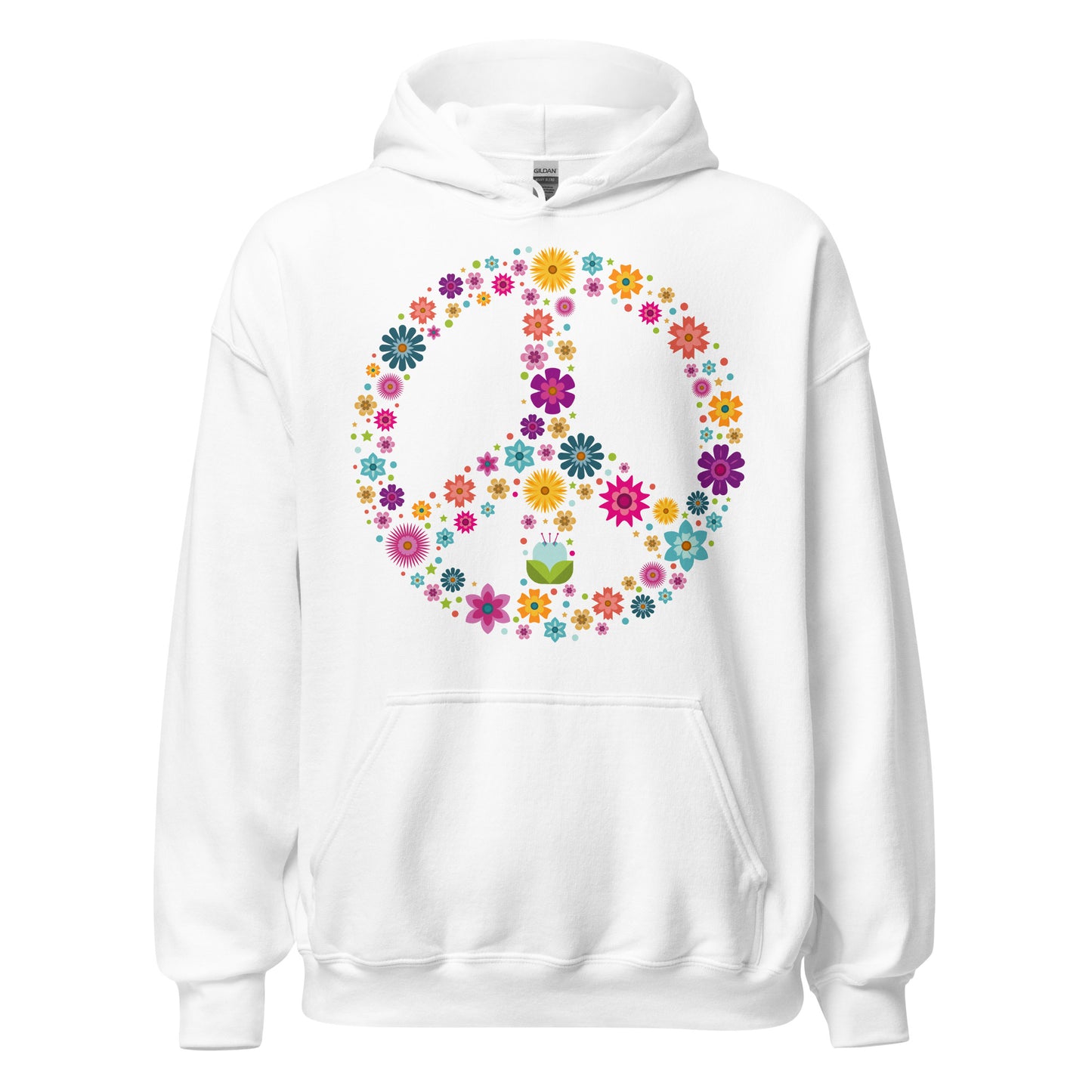 Damen Kapuzenpullover Peace