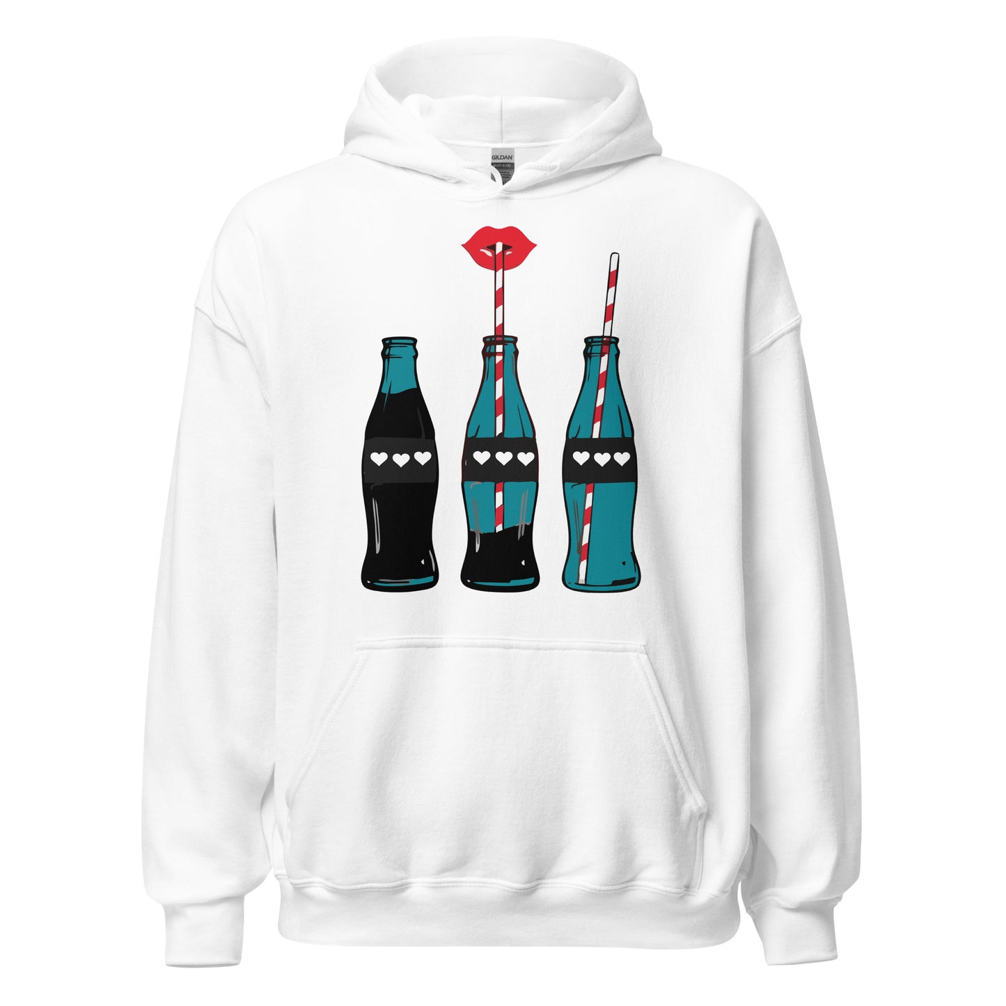 Damen Kaputzenpullover Cola