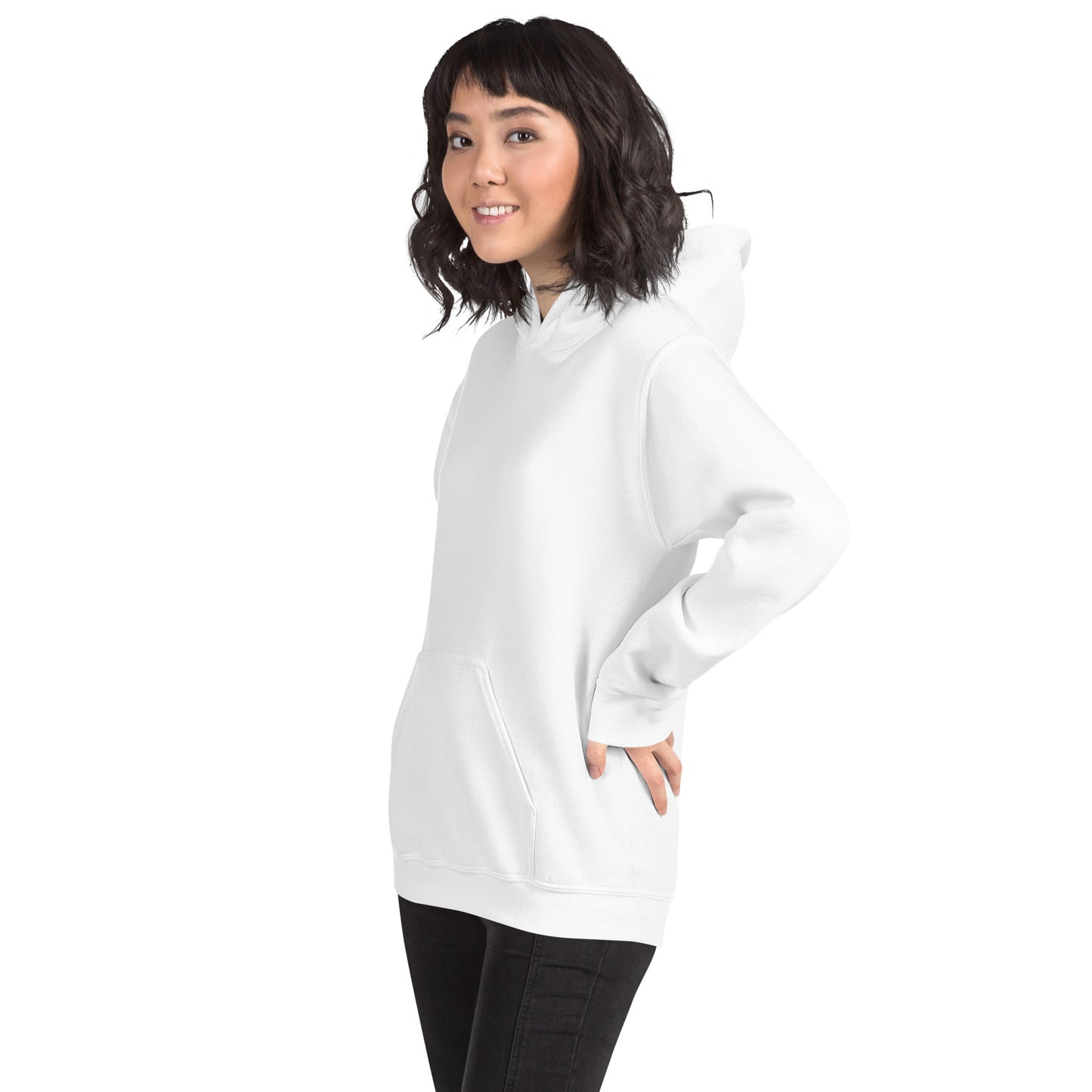 Damen Kaputzenpullover Backprint / Rückenprint Rosen