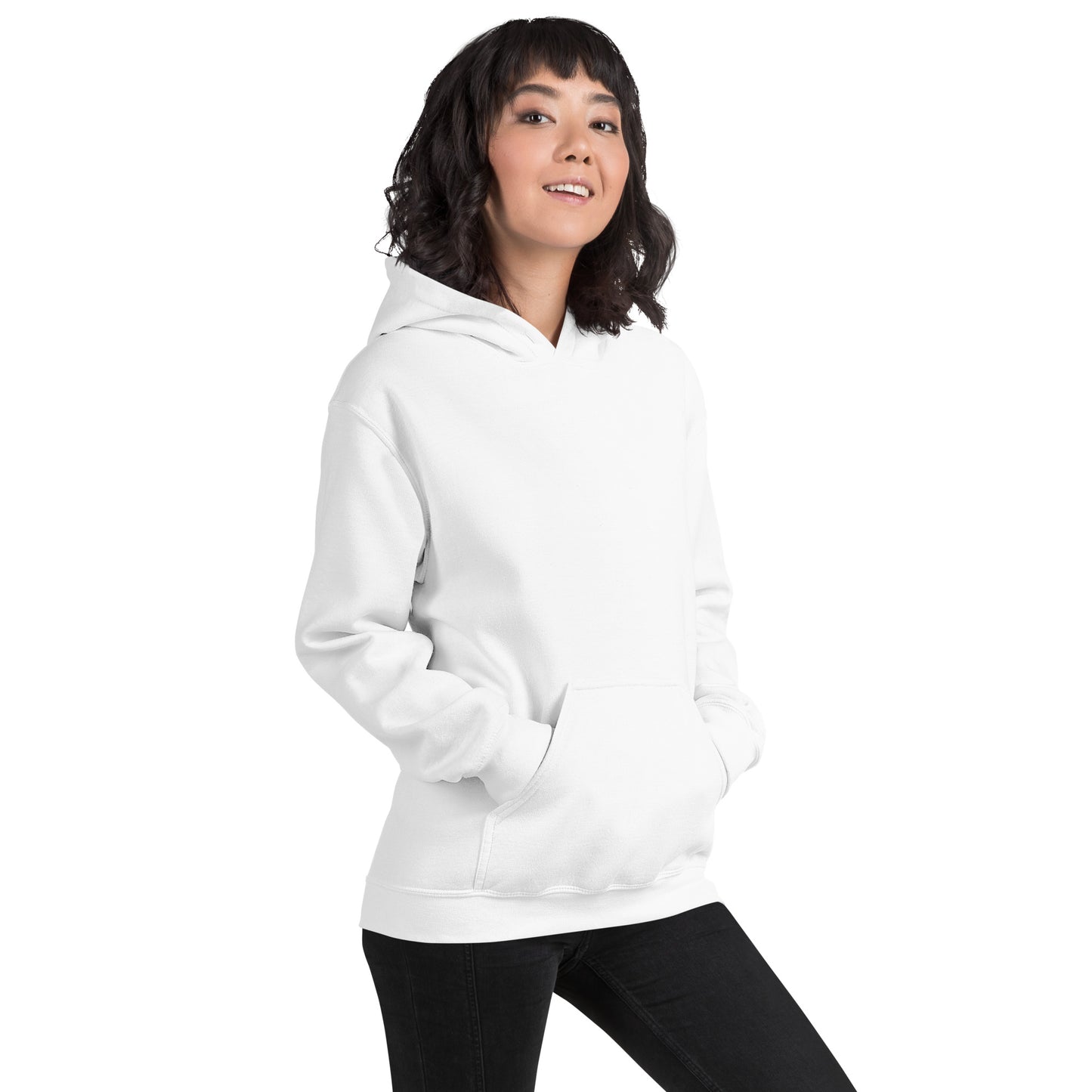 Damen Kaputzenpullover Backprint / Rückenprint Rosen