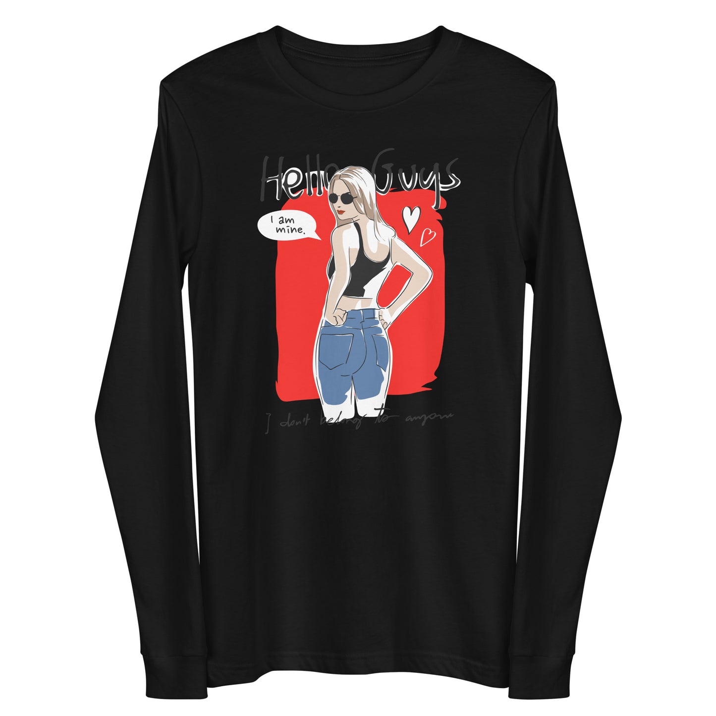 Damen Longsleeve Hello Guys