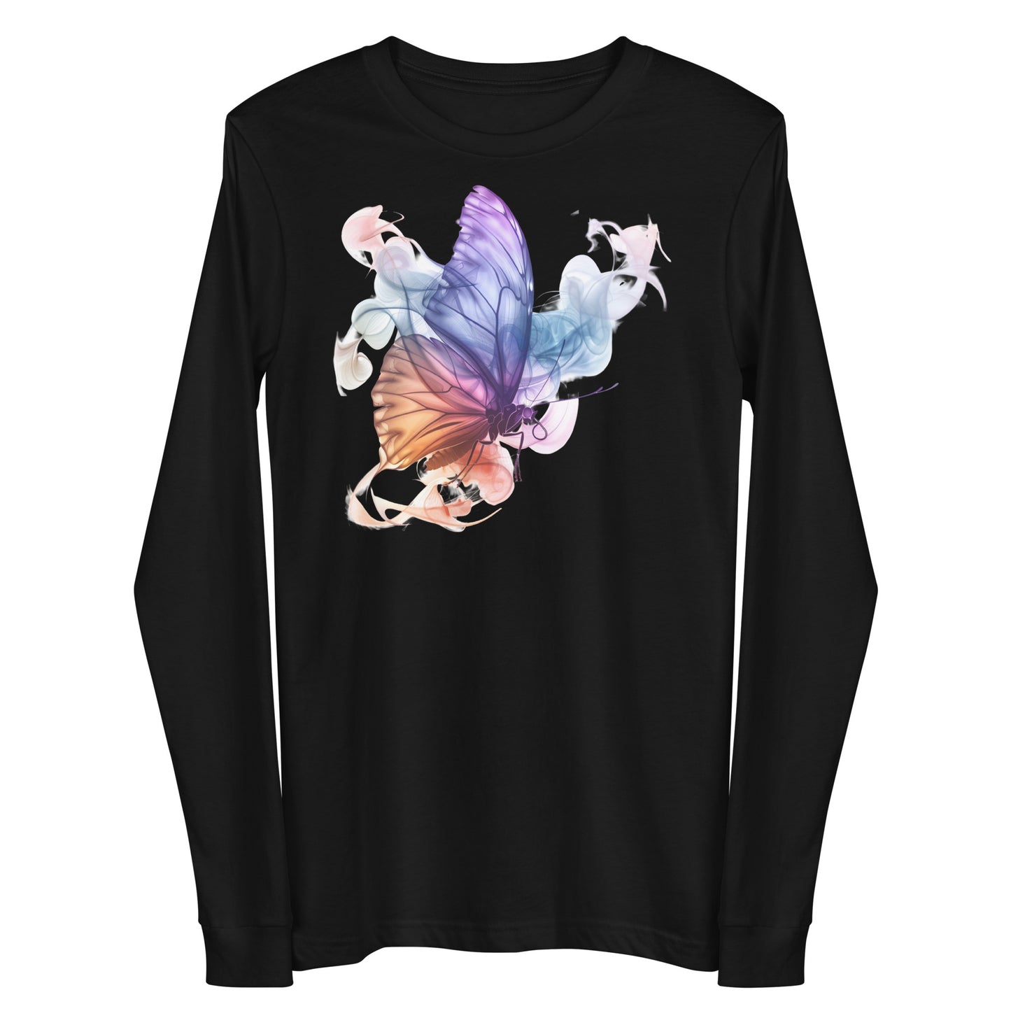 Damen Longsleeve Schmetterling Motiv #1