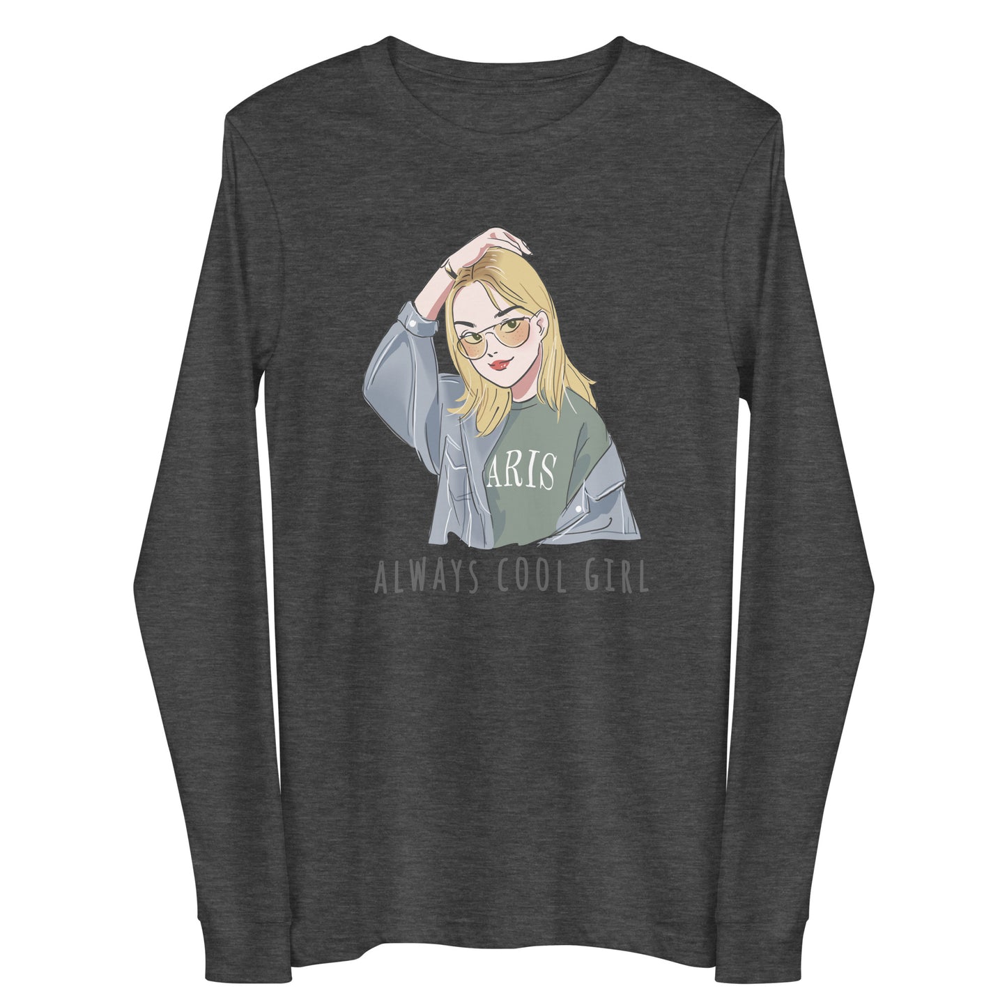 Damen Longsleeve always cool girl