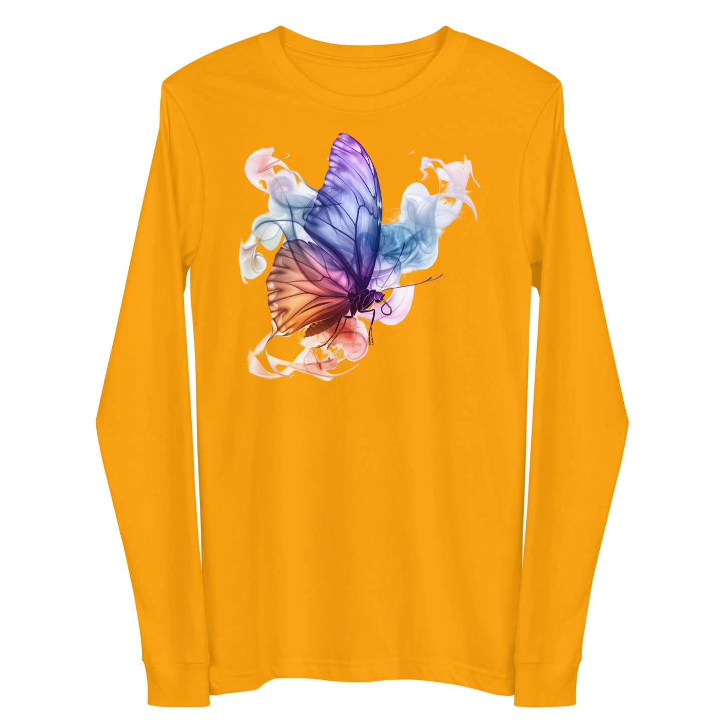 Damen Longsleeve Schmetterling Motiv #1
