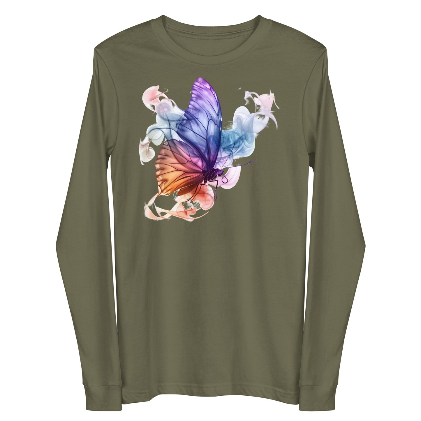 Damen Longsleeve Schmetterling Motiv #1