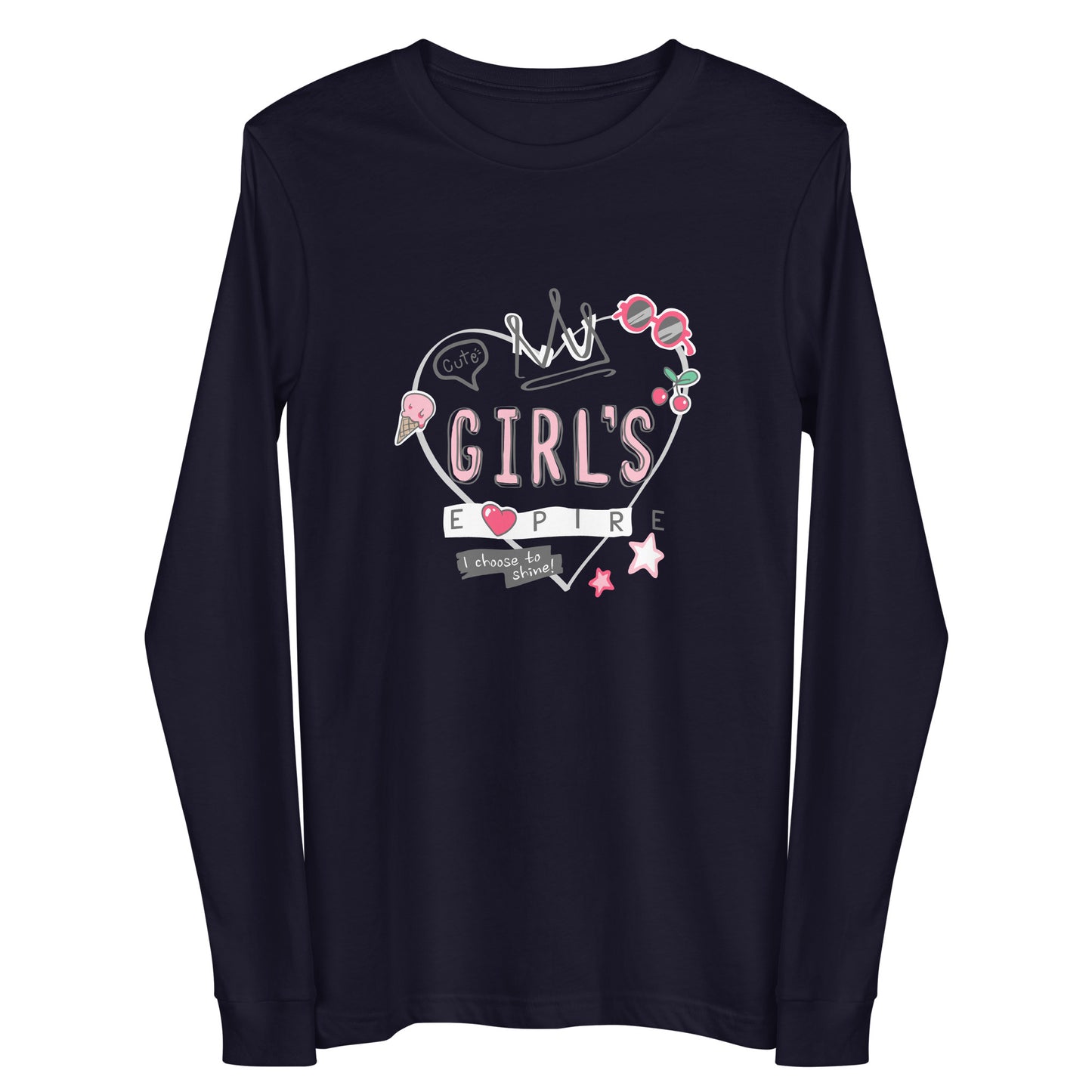 Damen Longsleeve Girls Empire