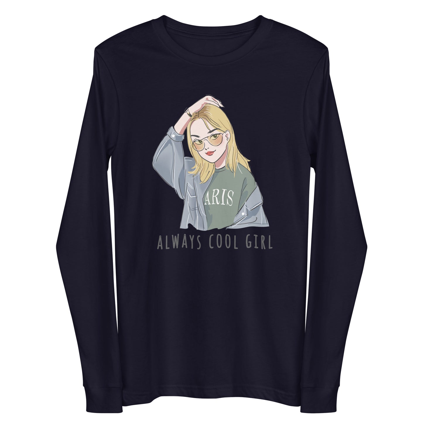 Damen Longsleeve always cool girl
