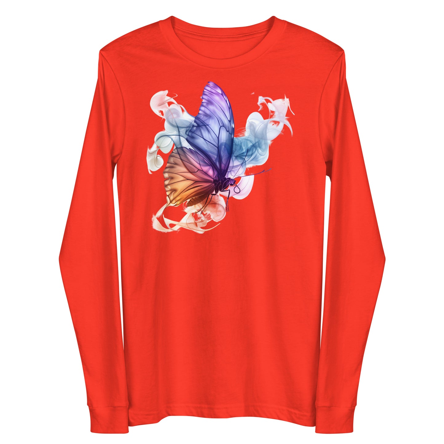 Damen Longsleeve Schmetterling Motiv #1