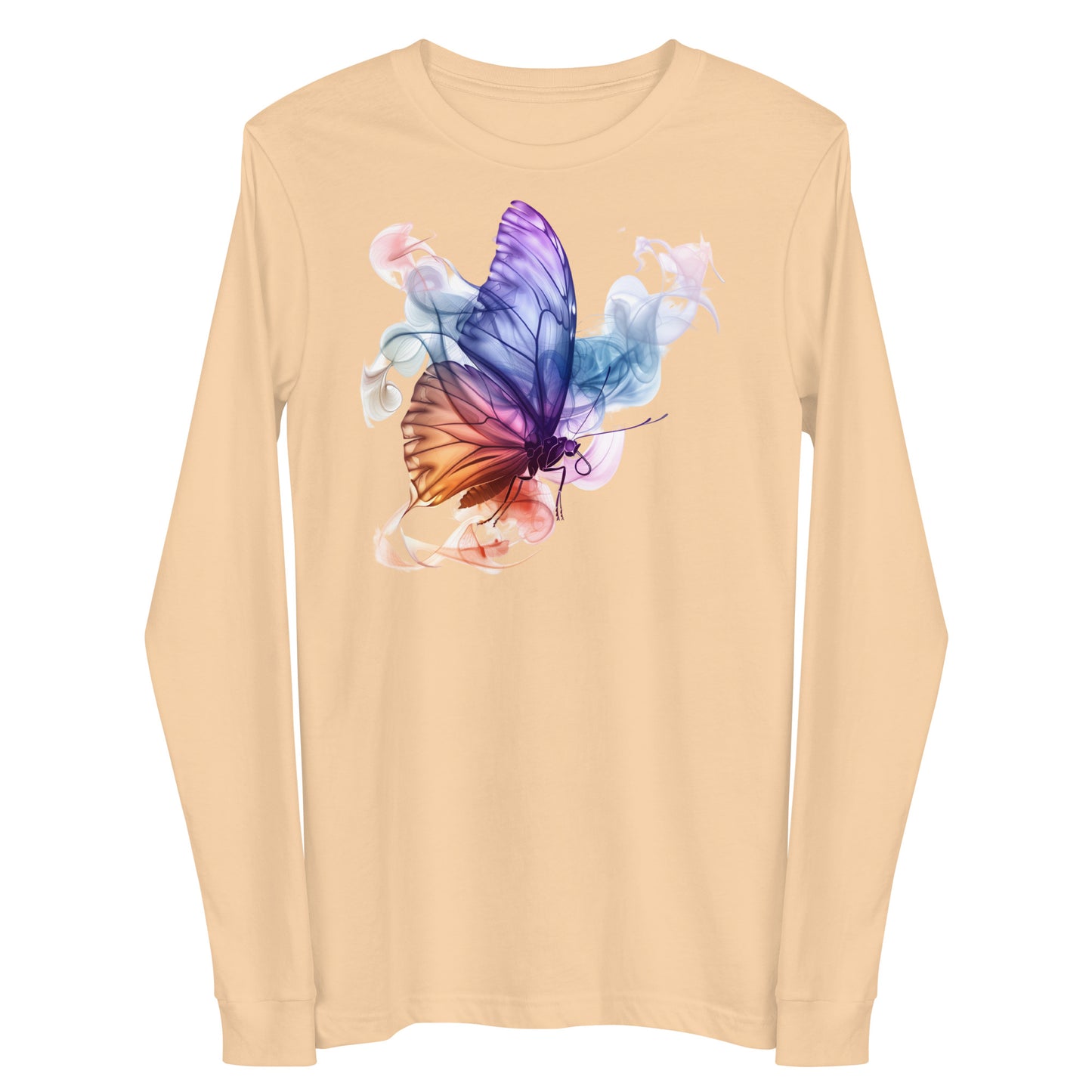 Damen Longsleeve Schmetterling Motiv #1