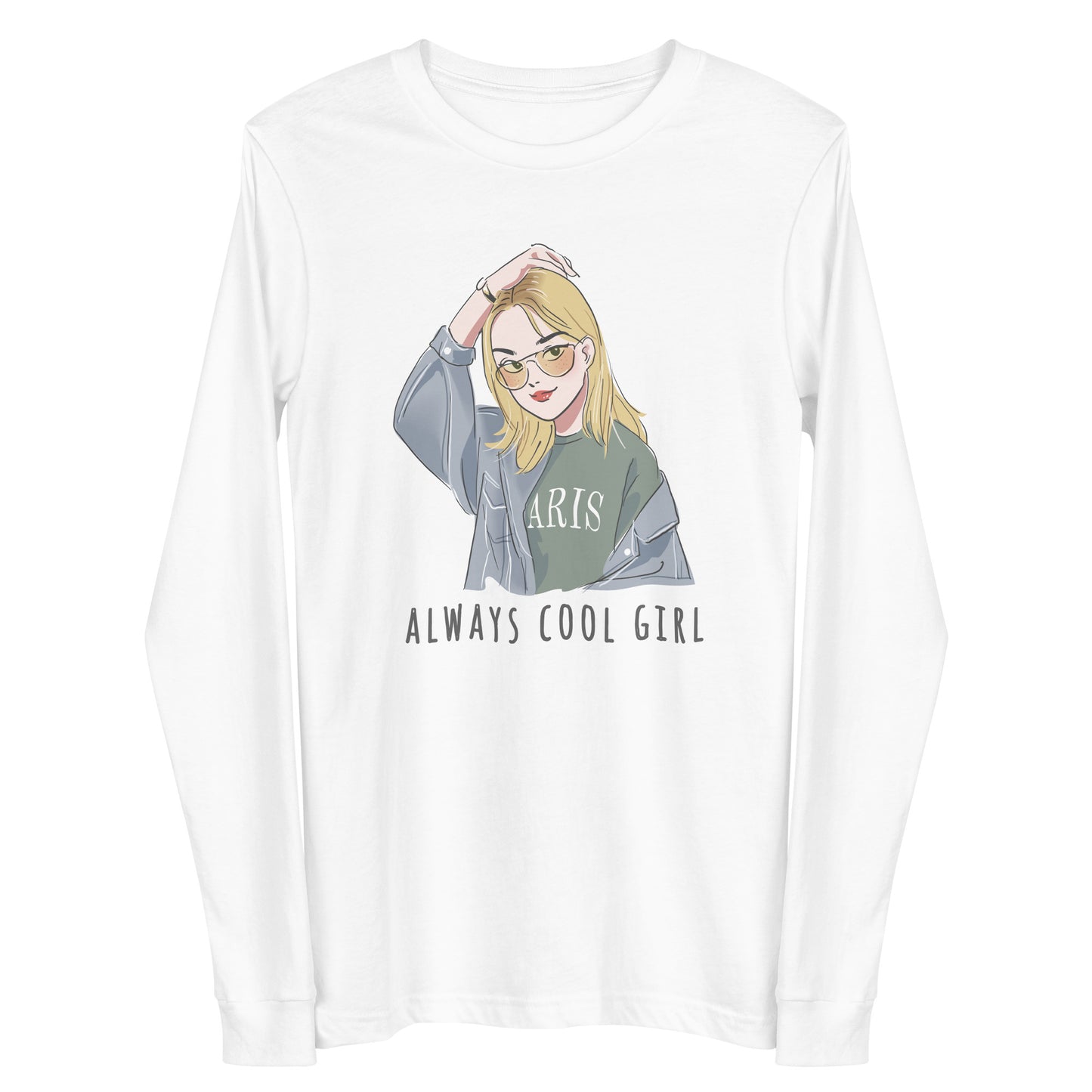 Damen Longsleeve always cool girl