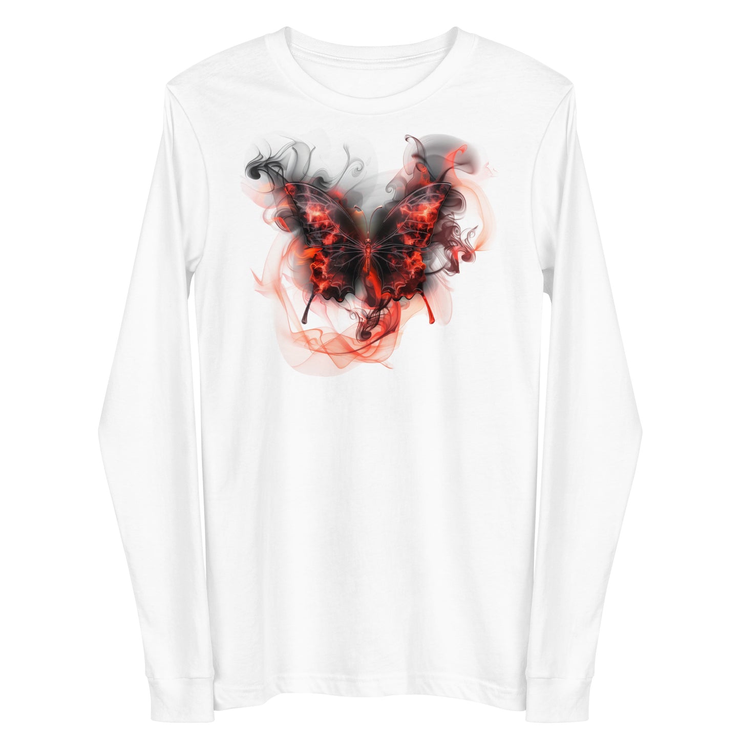 Damen Longsleeve Schmetterling Motiv #2