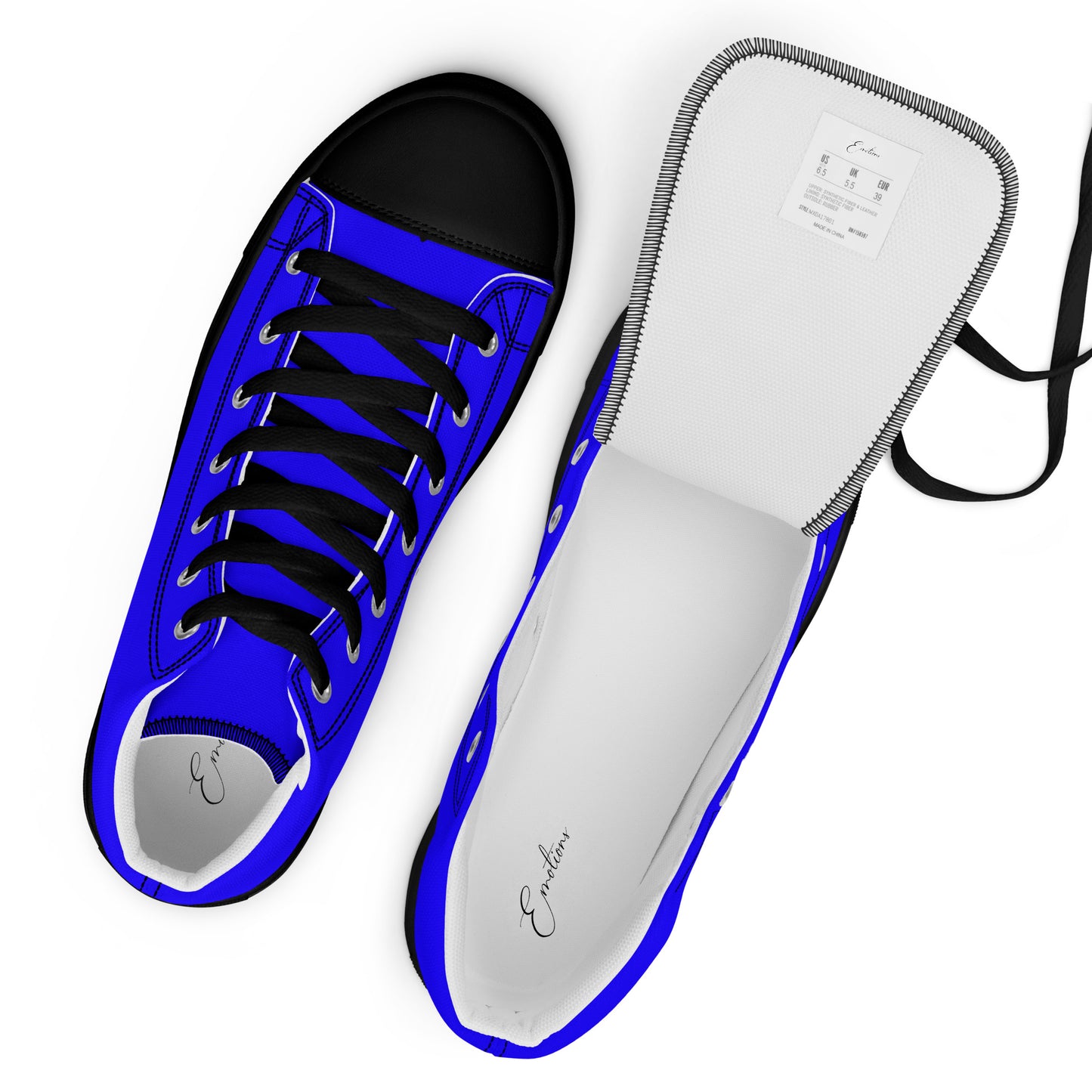 High-Top Damen Sneaker royalblau