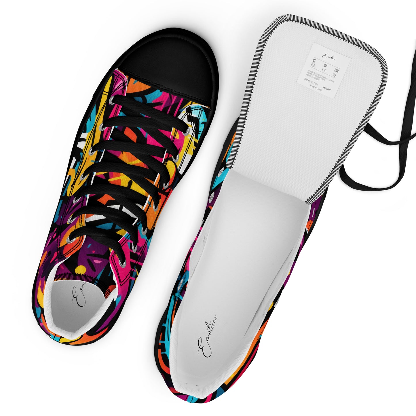 High-Top Damen Sneaker graffiti
