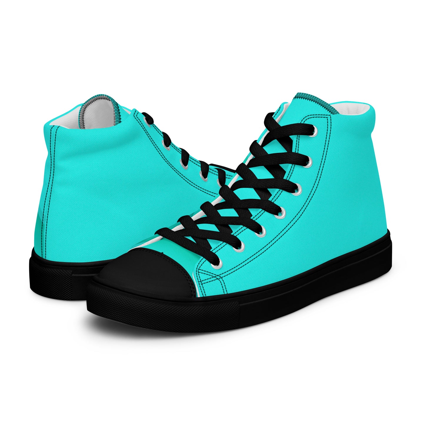 High-Top Damen Sneaker Himmelblau